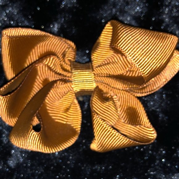 Coffee Brown 3 1/2" Octopus Bow HANDCRAFTED -kids- - Picture 3 of 3
